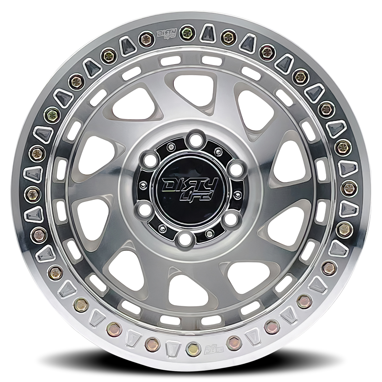 17x9 dirty life enigma race machined wheel 6x5.5 bolt pattern 12mm offset