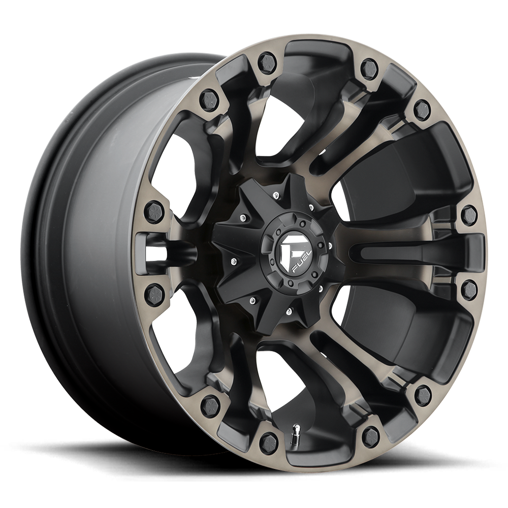 18x9 Fuel D569 Vapor Black W/Tint Wheel 5x4.5 Bolt Pattern 1 Offset