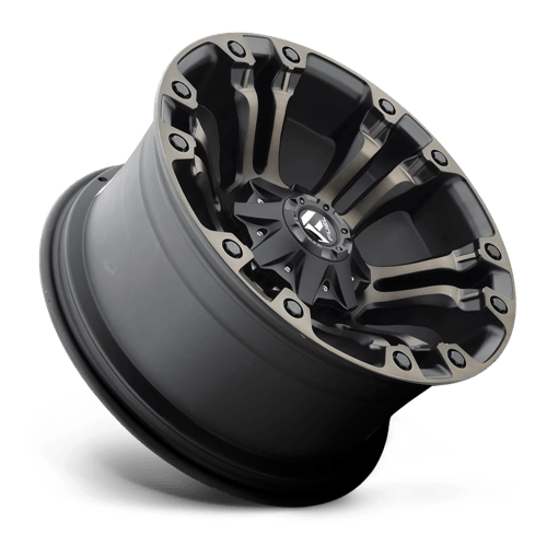 20x9 fuel off road d569 vapor matte black double dark tint wheel 6x5.5 bolt pattern 2mm offset
