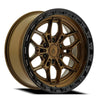 20x9 Arena A142 Fury Bronze Glossy Black Lip Wheel 6x5.5 Bolt Pattern 0mm Offset