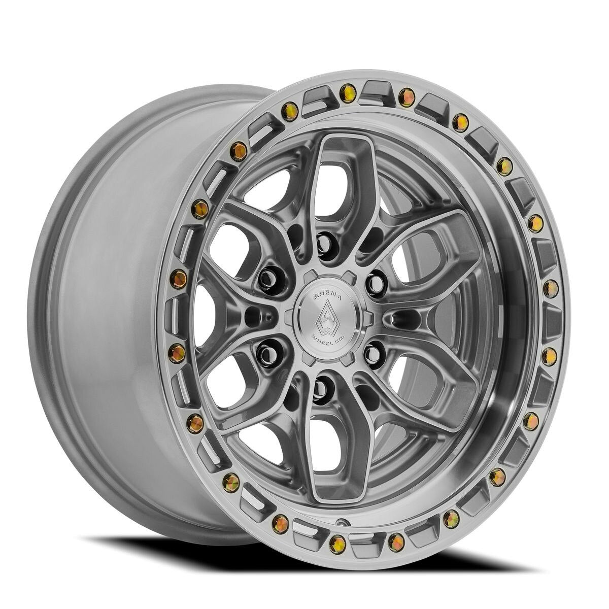 18x9 Arena A142 Fury Gloss Silver Machined Wheel 6x5.5 Bolt Pattern 20mm Offset