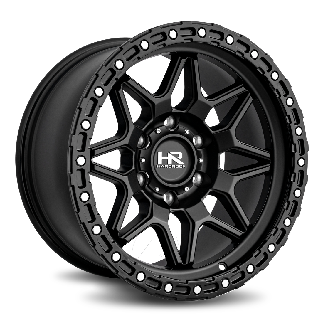 17x9 Hardrock H105 H105 Matte Black Wheel 6x5.5 Bolt Pattern -12mm Offset
