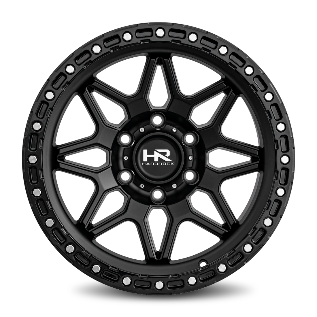 17x9 Hardrock H105 H105 Matte Black Wheel 6x5.5 Bolt Pattern -12mm Offset