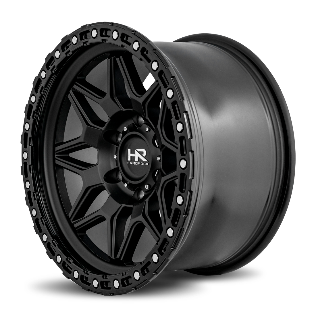17x9 Hardrock H105 H105 Matte Black Wheel 6x5.5 Bolt Pattern -12mm Offset