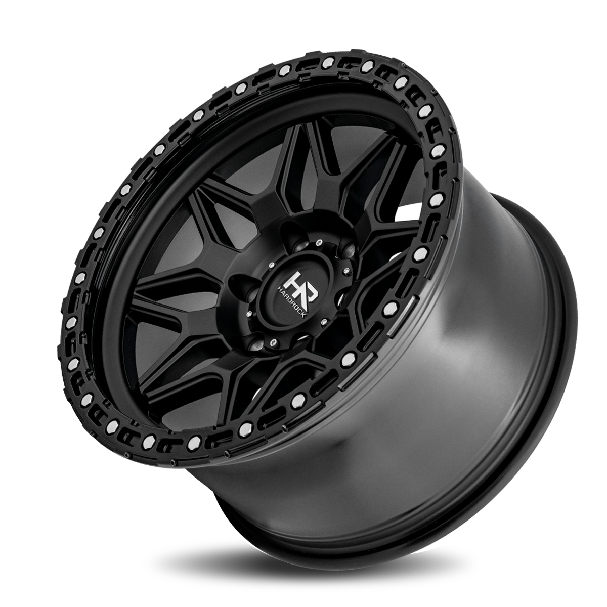 20x10 Hardrock H105 H105 Matte Black Wheel 6x5.5 Bolt Pattern -19mm Offset