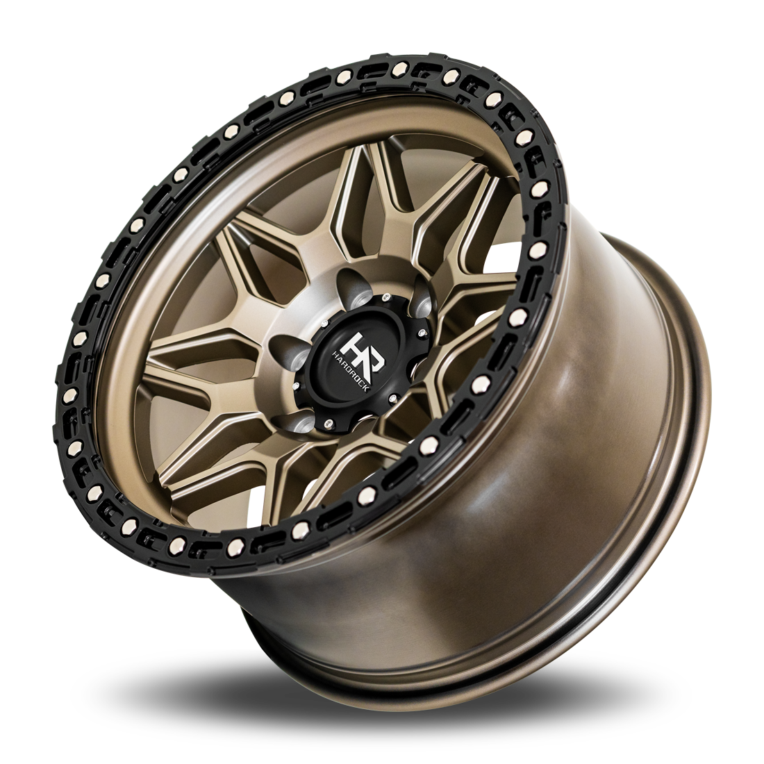 17x9 Hardrock H105 H105 Matte Bronze Wheel 6x5.5 Bolt Pattern -12mm Offset