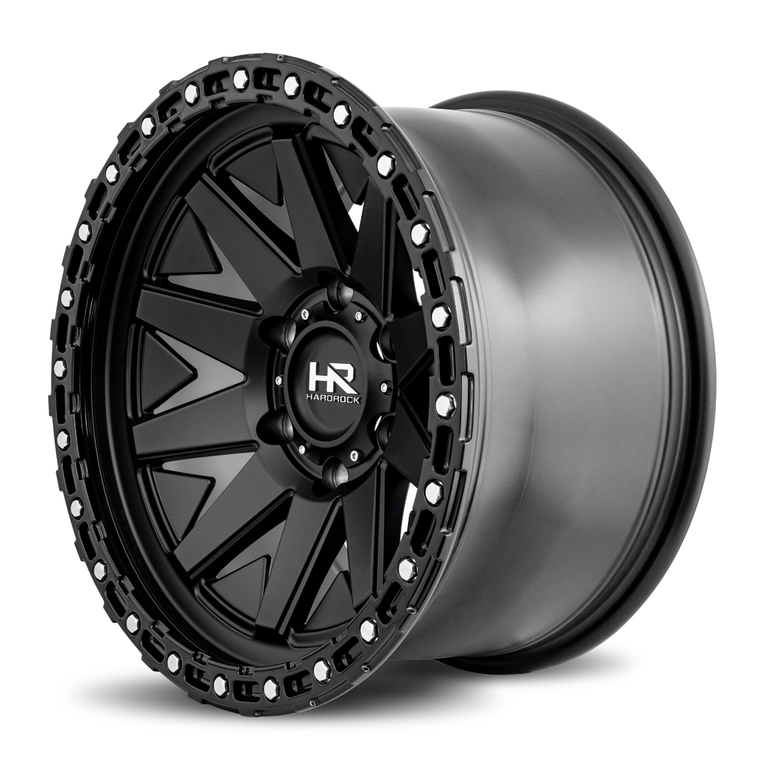 17x9 Hardrock H106 H106 Matte Black Wheel 6x5.5 Bolt Pattern -12mm Offset