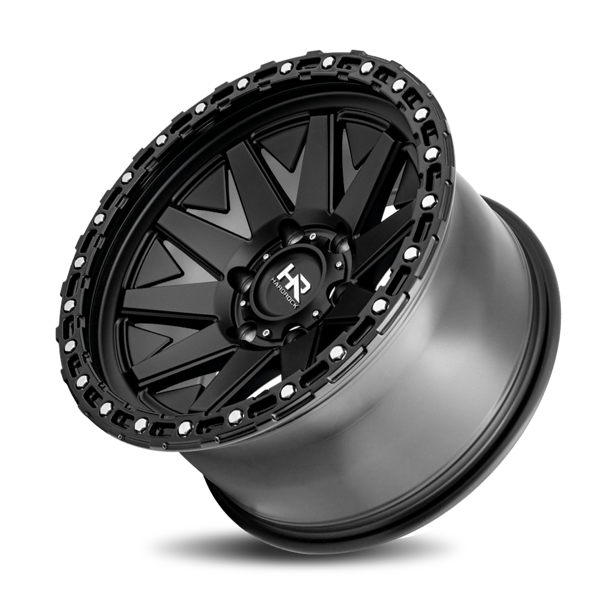 17x9 Hardrock Offroad H106 H106 Matte Black Wheel 6x5.5 Bolt Pattern 1mm Offset