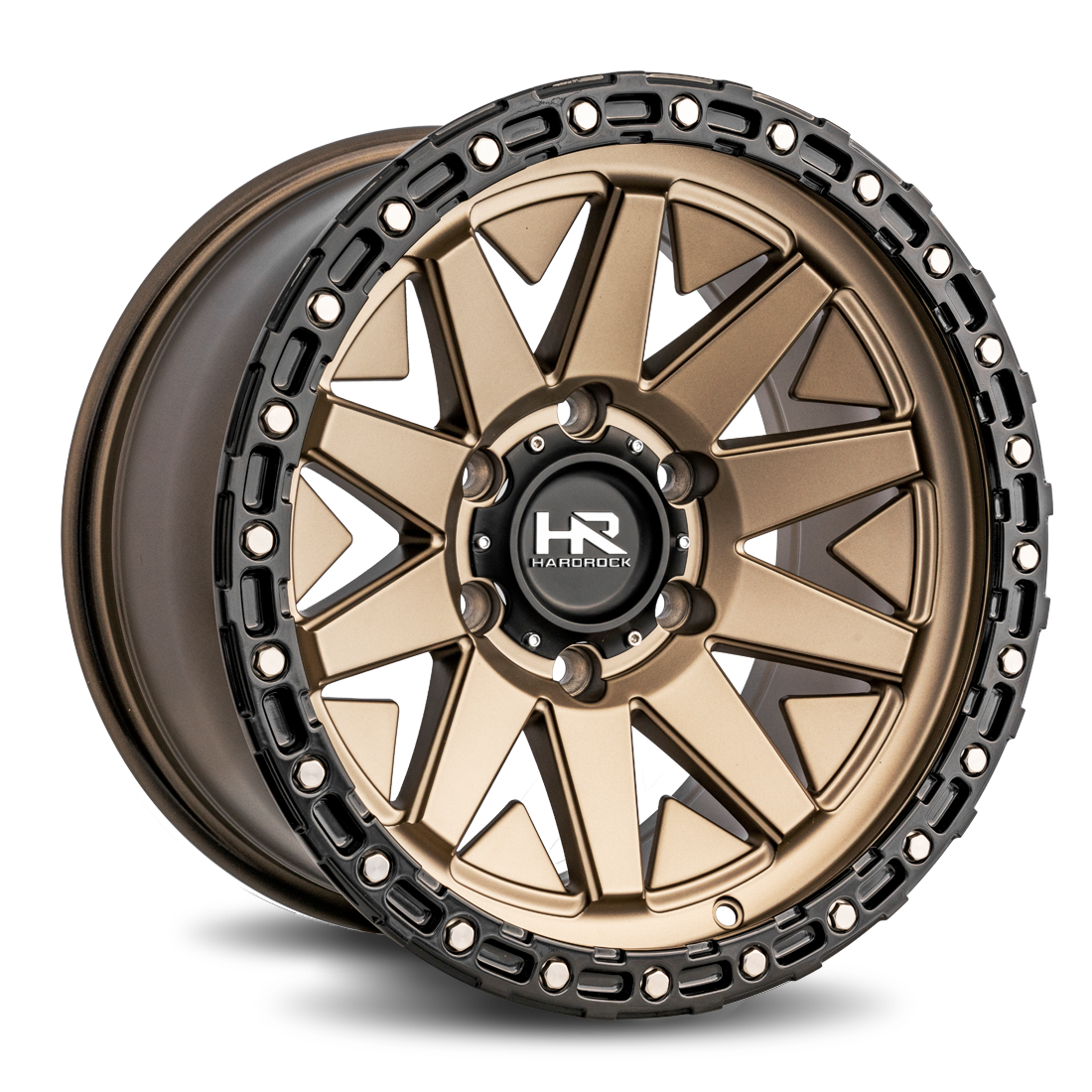 17x9 Hardrock H106 H106 Matte Bronze Wheel 6x5.5 Bolt Pattern -12mm Offset
