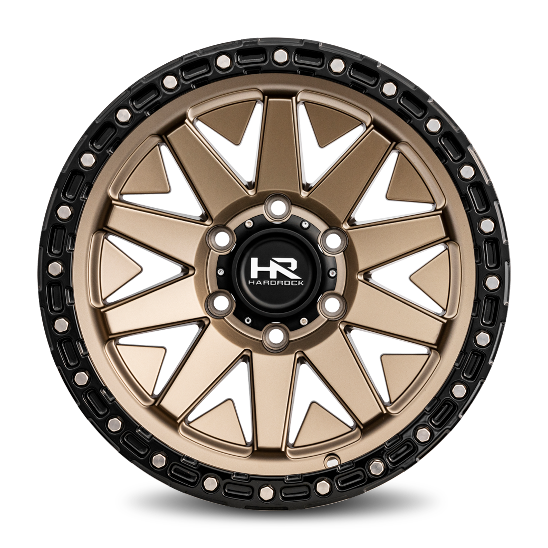 17x9 Hardrock H106 H106 Matte Bronze Wheel 6x5.5 Bolt Pattern -12mm Offset