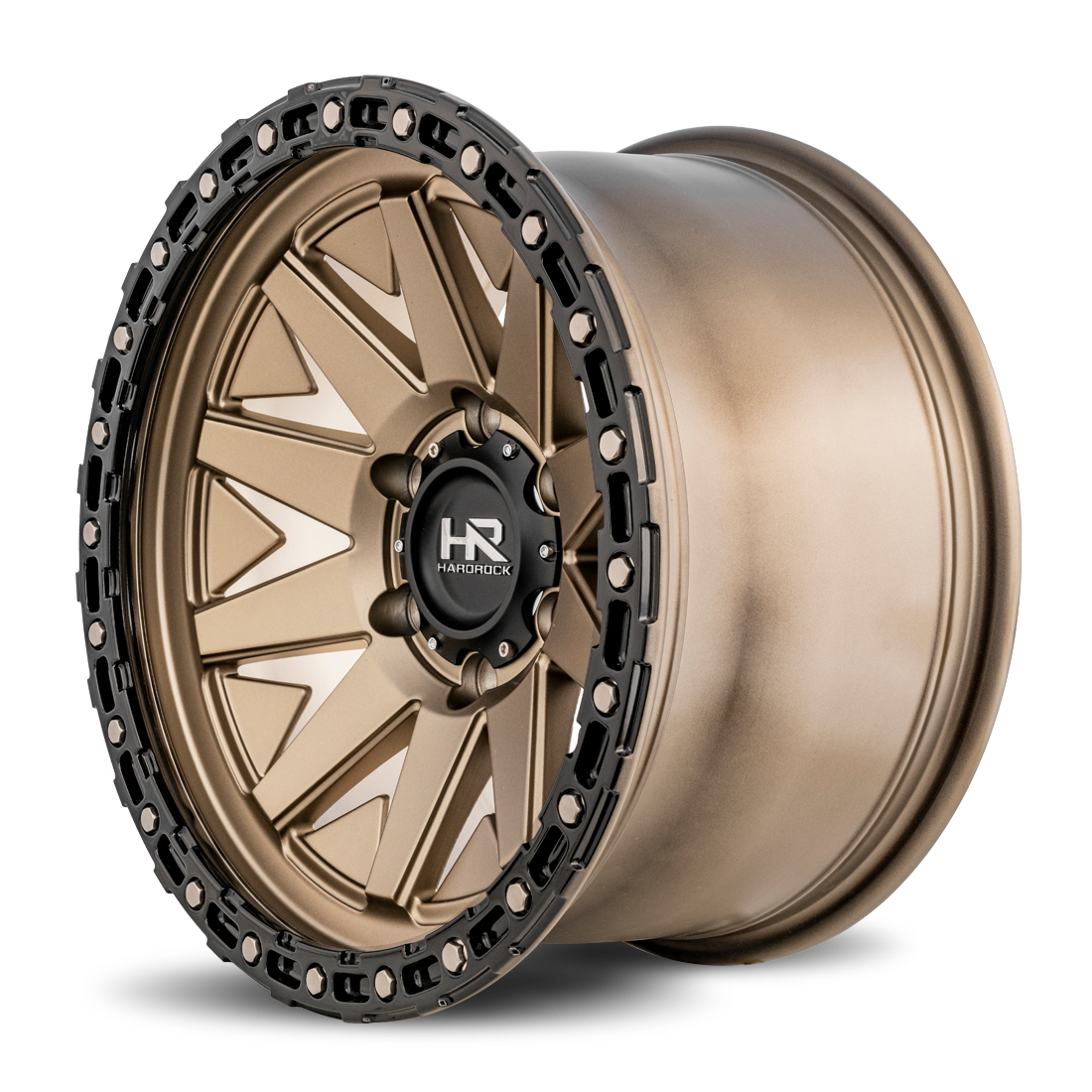 17x9 Hardrock H106 H106 Matte Bronze Wheel 6x5.5 Bolt Pattern -12mm Offset