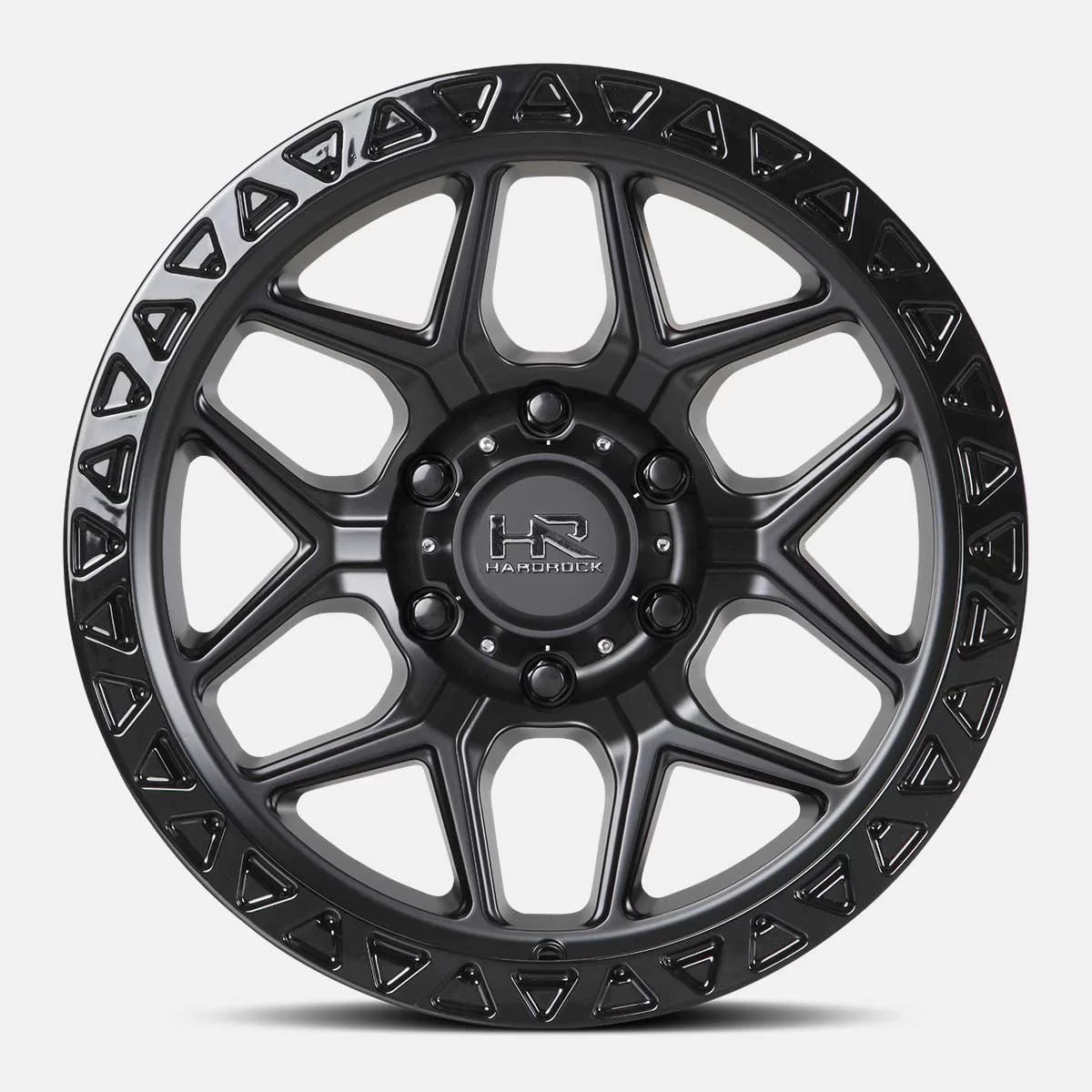 17x9 Hardrock H107 H107 Matte Black Wheel 6x5.5 Bolt Pattern -12mm Offset