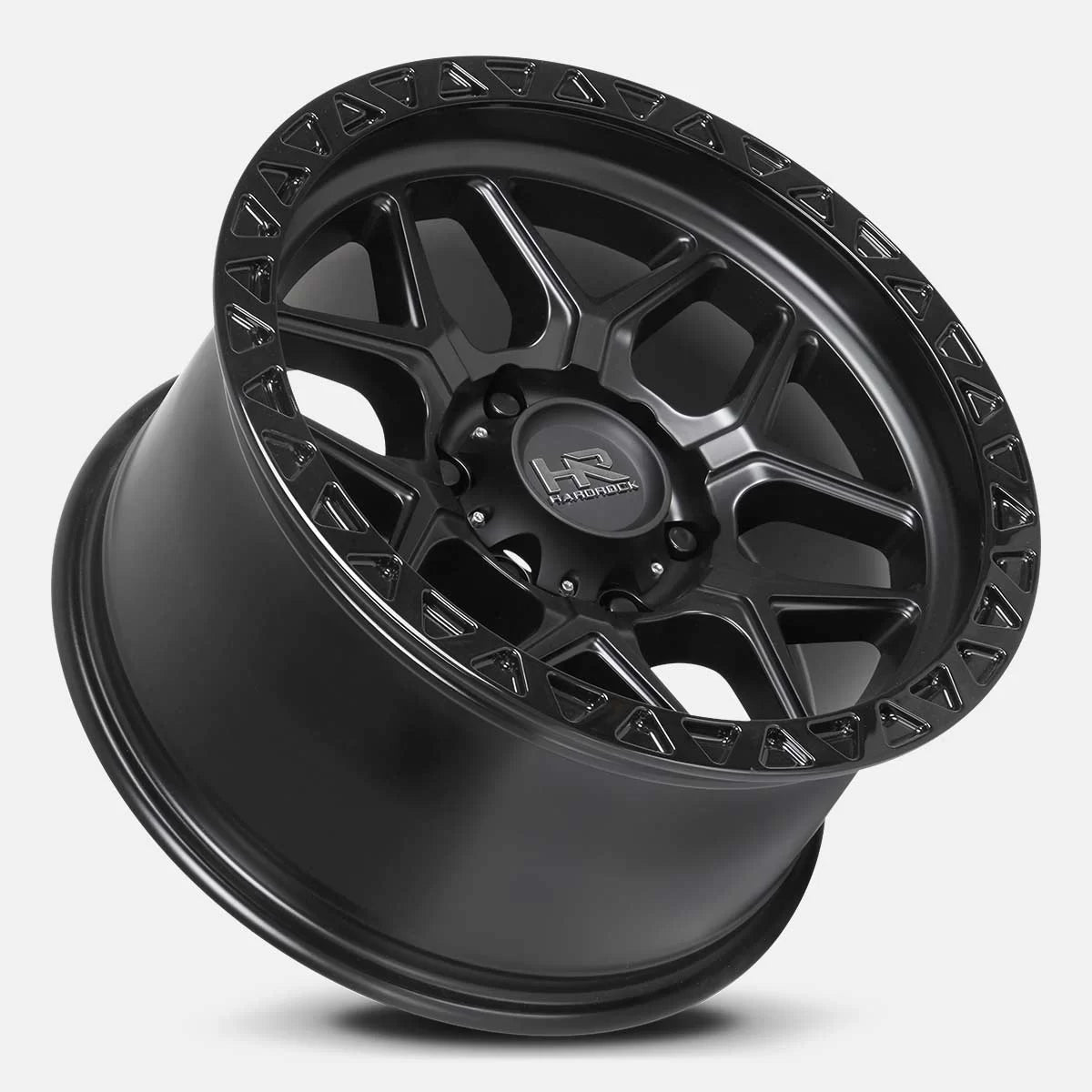 17x9 Hardrock H107 H107 Matte Black Wheel 6x5.5 Bolt Pattern -12mm Offset