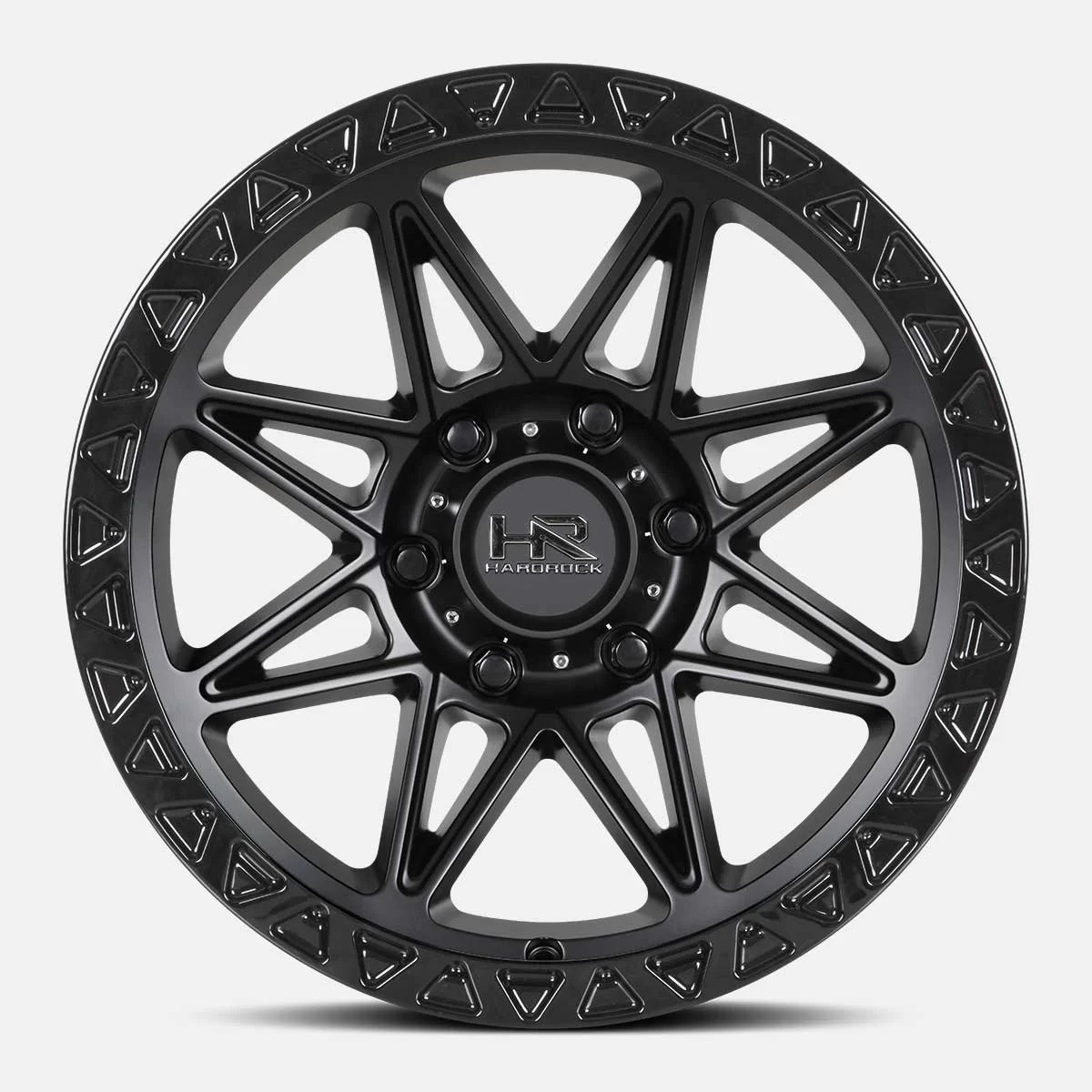 17x9 Hardrock H109 H109 Matte Black Wheel 6x5.5 Bolt Pattern -12mm Offset