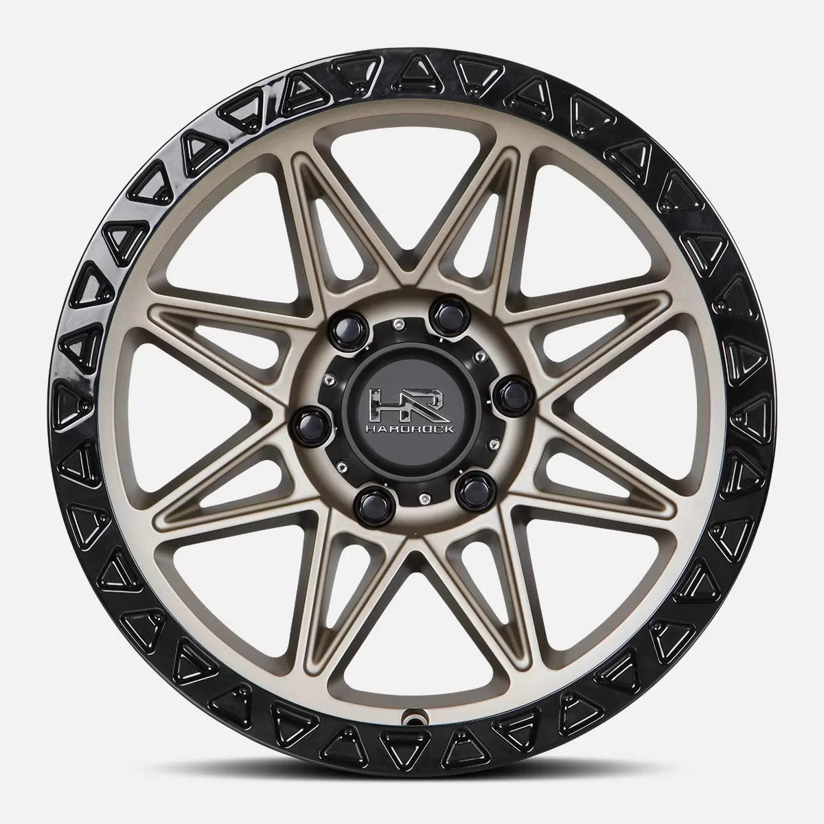 17x9 Hardrock H109 H109 Matte Bronze Wheel 6x5.5 Bolt Pattern -12mm Offset