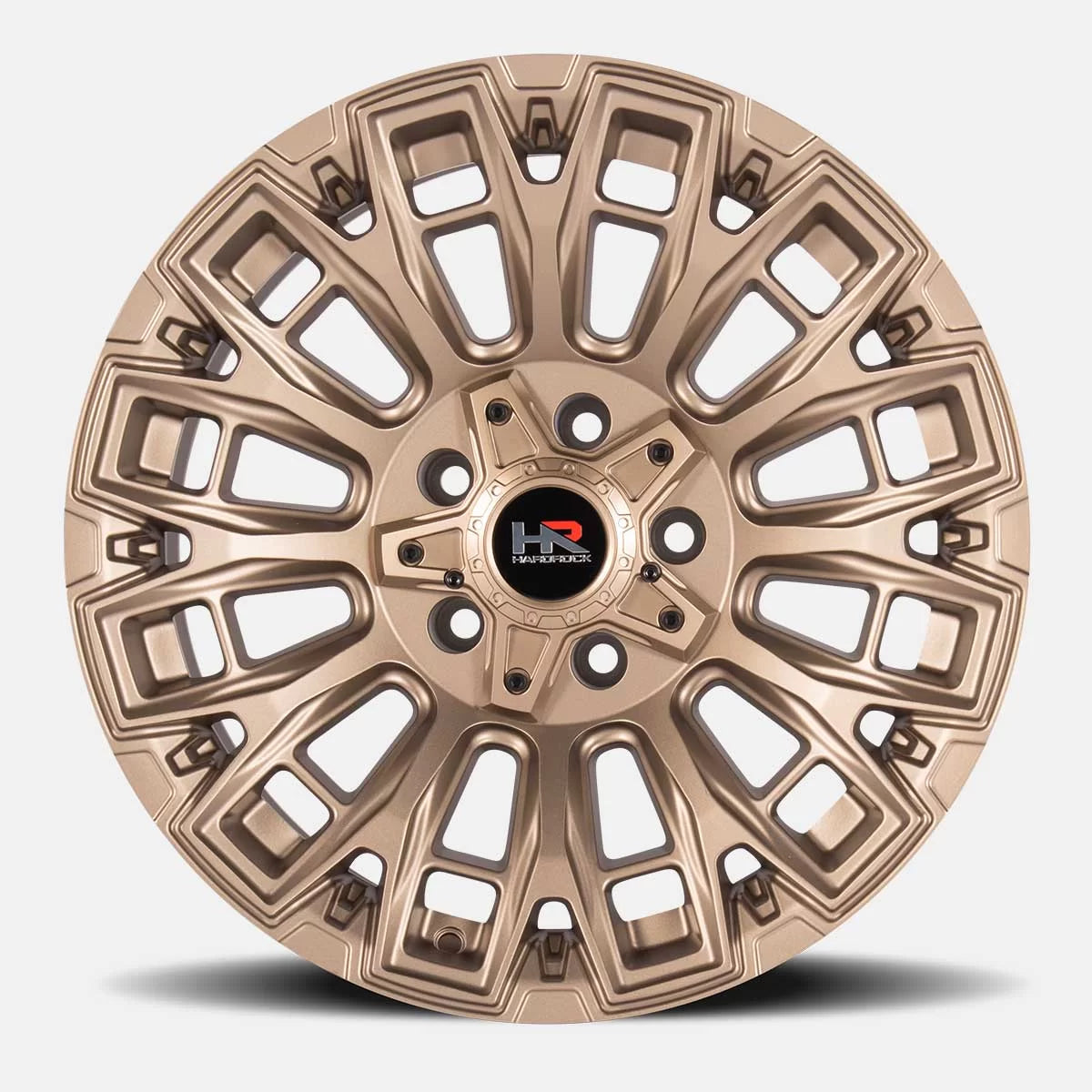 20x10 Hardrock H110 H110 Satin Bronze Wheel 6x5.5 Bolt Pattern -19mm Offset