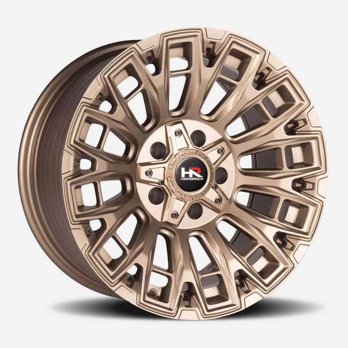 20x10 Hardrock H110 H110 Satin Bronze Wheel 6x5.5 Bolt Pattern -19mm Offset