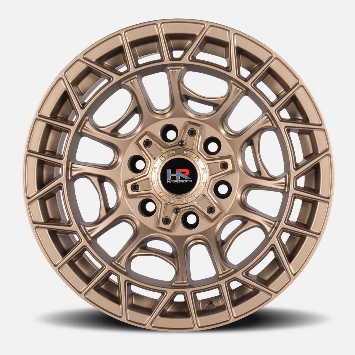 17x9 Hardrock H111 H111 Satin Bronze Wheel 6x5.5 Bolt Pattern -12mm Offset