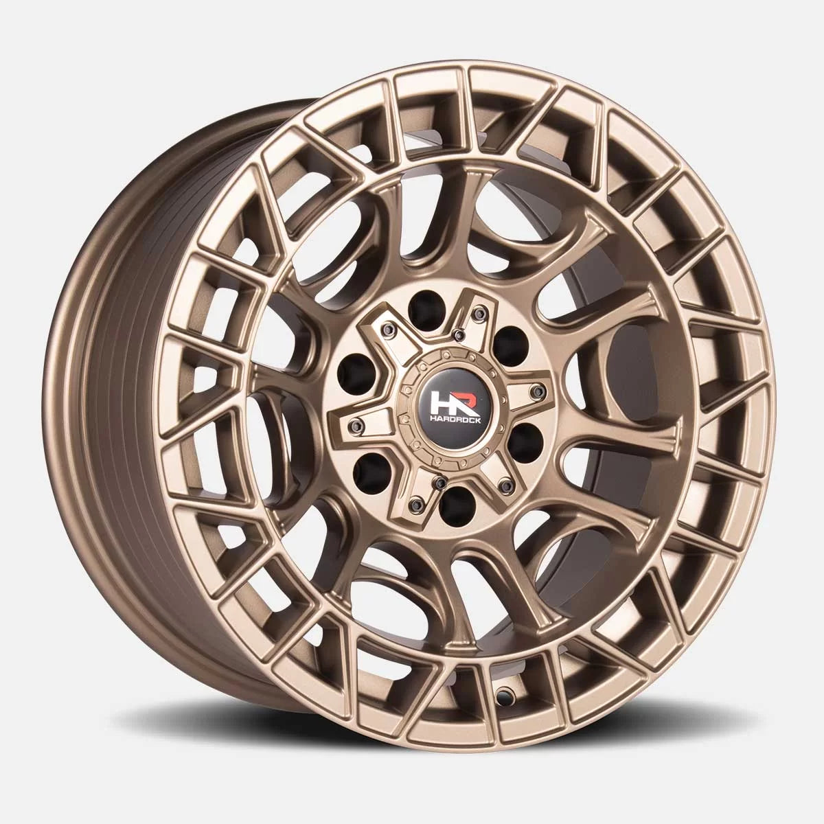 17x9 Hardrock H111 H111 Satin Bronze Wheel 6x5.5 Bolt Pattern -12mm Offset