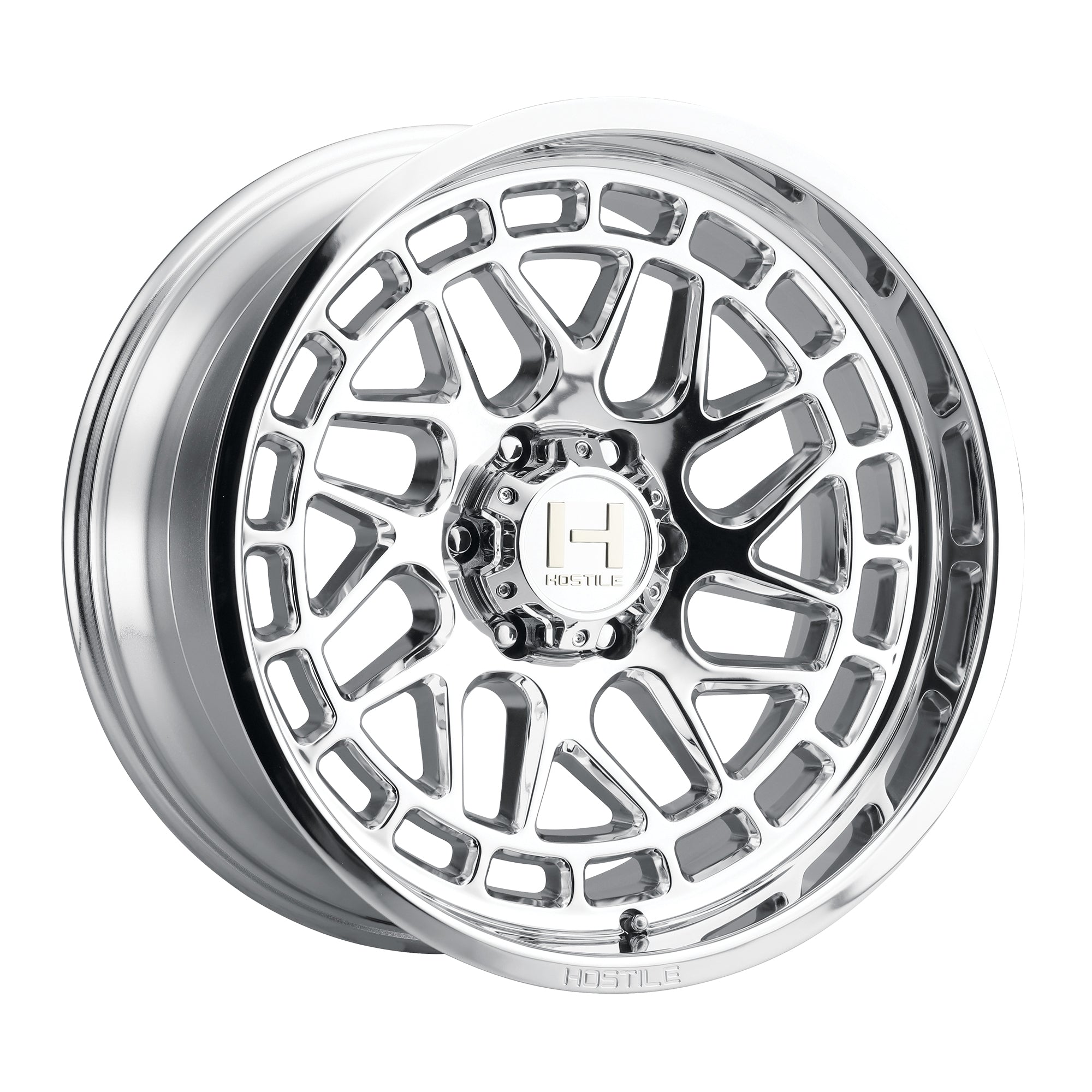 22x10 Hostile Reaper H122 Chrome Wheel 6x5.5 Bolt Pattern -25mm Offset