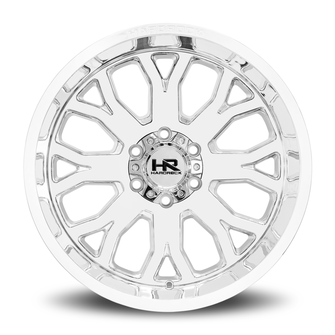 20x12 Hardrock H504 Slammer Chrome Wheel 6x5.5 Bolt Pattern -44mm Offset