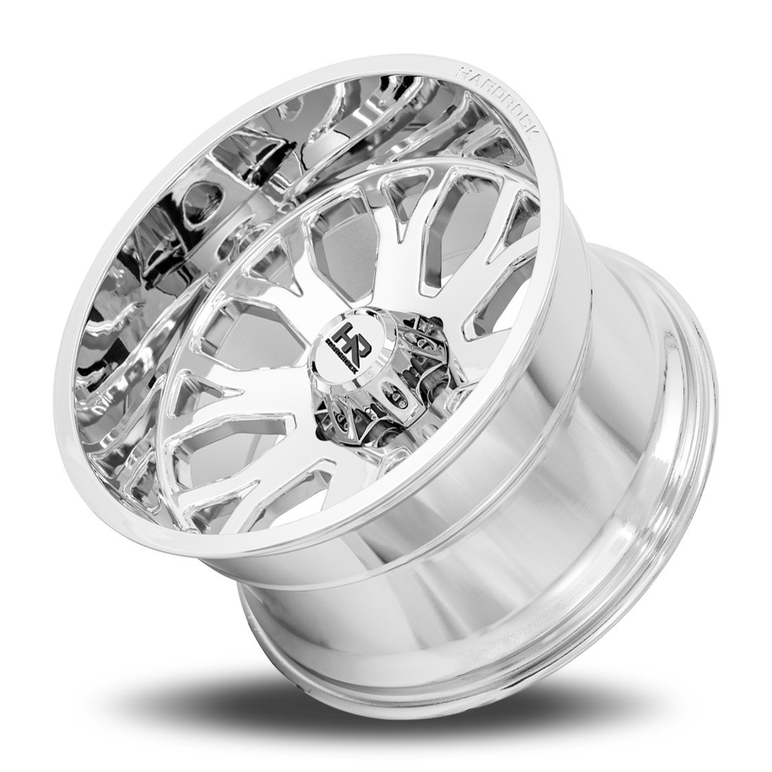 20x12 Hardrock H504 Slammer Chrome Wheel 6x5.5 Bolt Pattern -44mm Offset