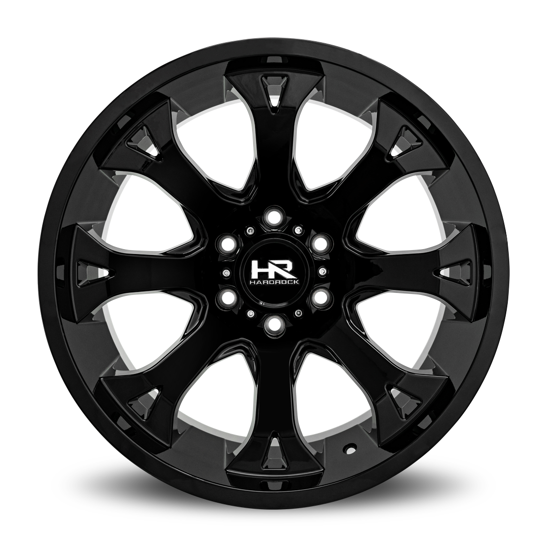 20x12 Hardrock H505 BloodShot Gloss Black Wheel 6x5.5 Bolt Pattern -44mm Offset