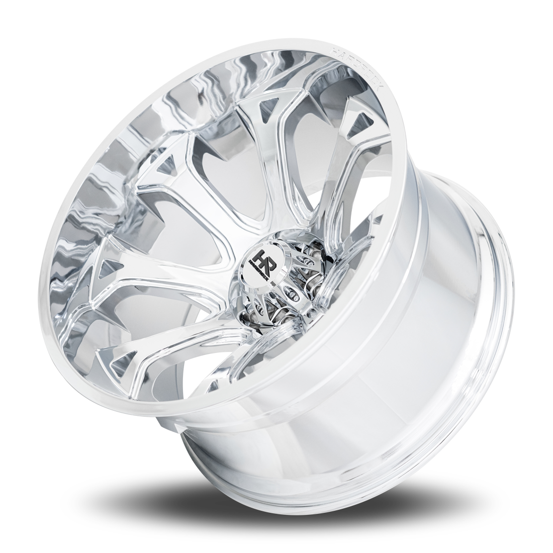 24x14 Hardrock H505 BloodShot Chrome Wheel 6x5.5 Bolt Pattern -76mm Offset