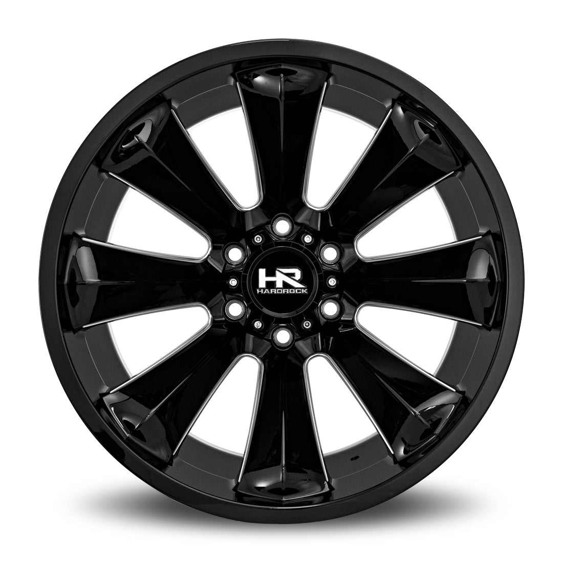 20x12 Hardrock H506 Xplosive Gloss Black Wheel 6x5.5 Bolt Pattern -44mm Offset
