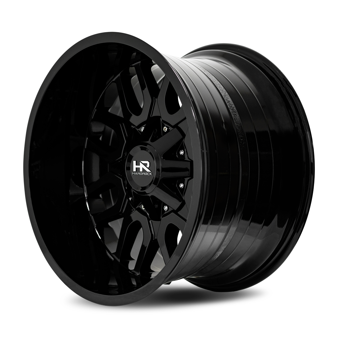 20x12 Hardrock H709 Commander Gloss Black Wheel 6x5.5 Bolt Pattern -51mm Offset