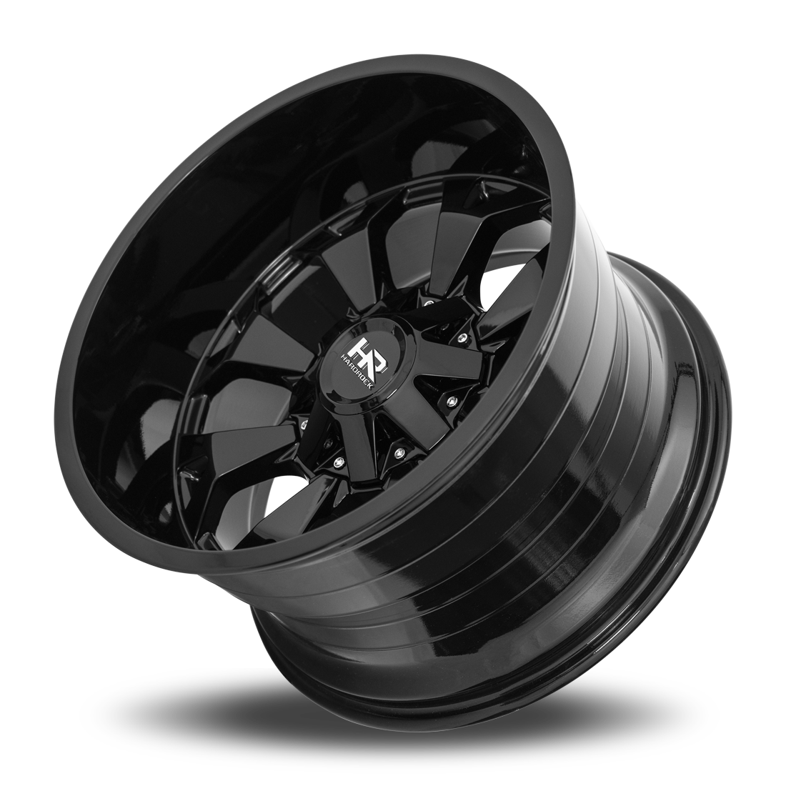 20x12 Hardrock H711 Devastator Gloss Black Wheel 6x5.5 Bolt Pattern -51mm Offset