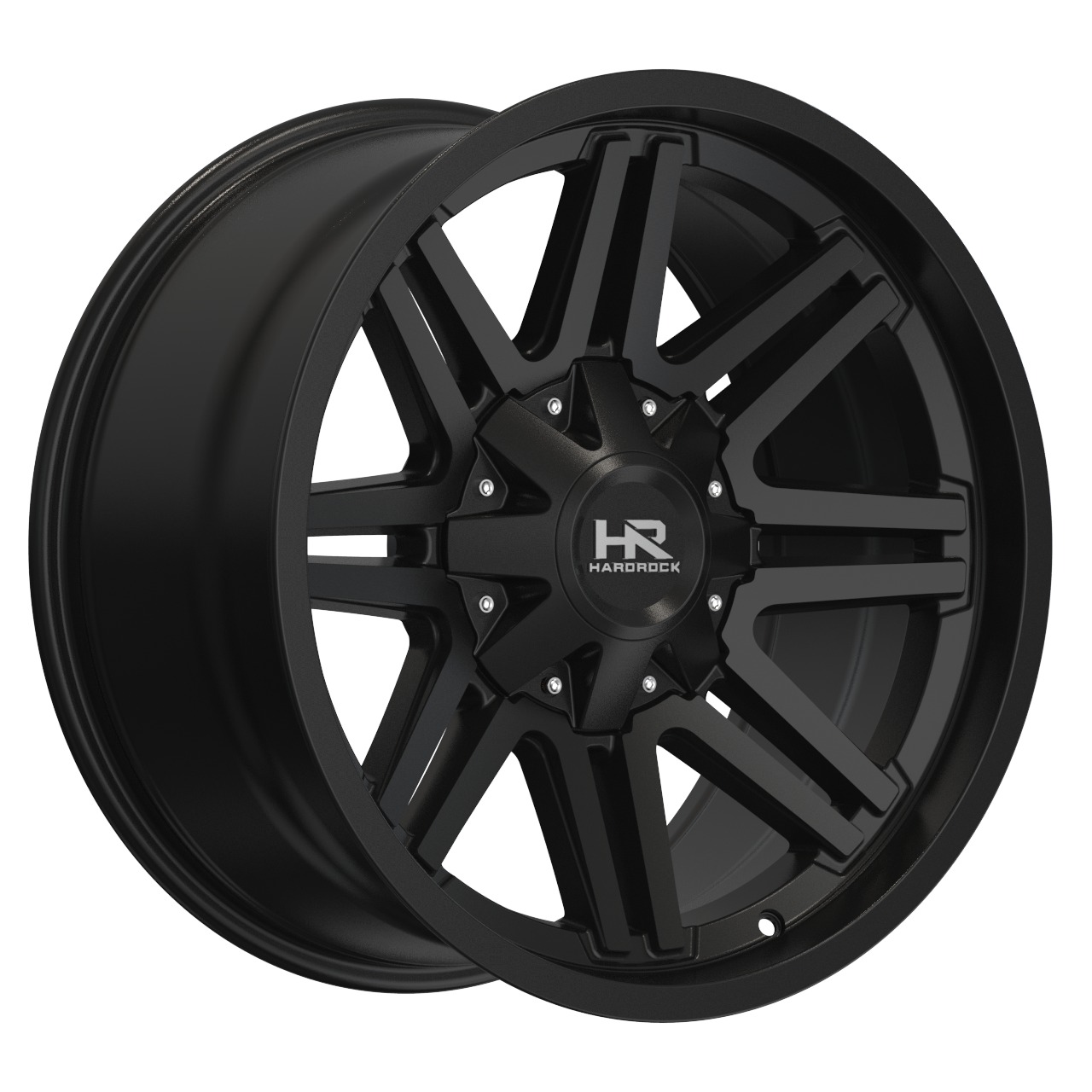 20x9 Hardrock H715 Warrior Gloss Black Wheel 6x5.5 Bolt Pattern 20mm Offset