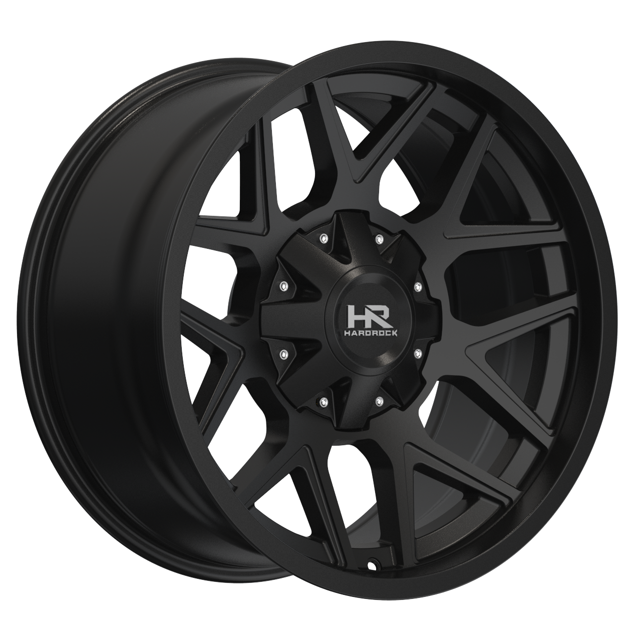 22x10 Hardrock H716 Rugged Gloss Black Wheel 6x5.5 Bolt Pattern -25mm Offset