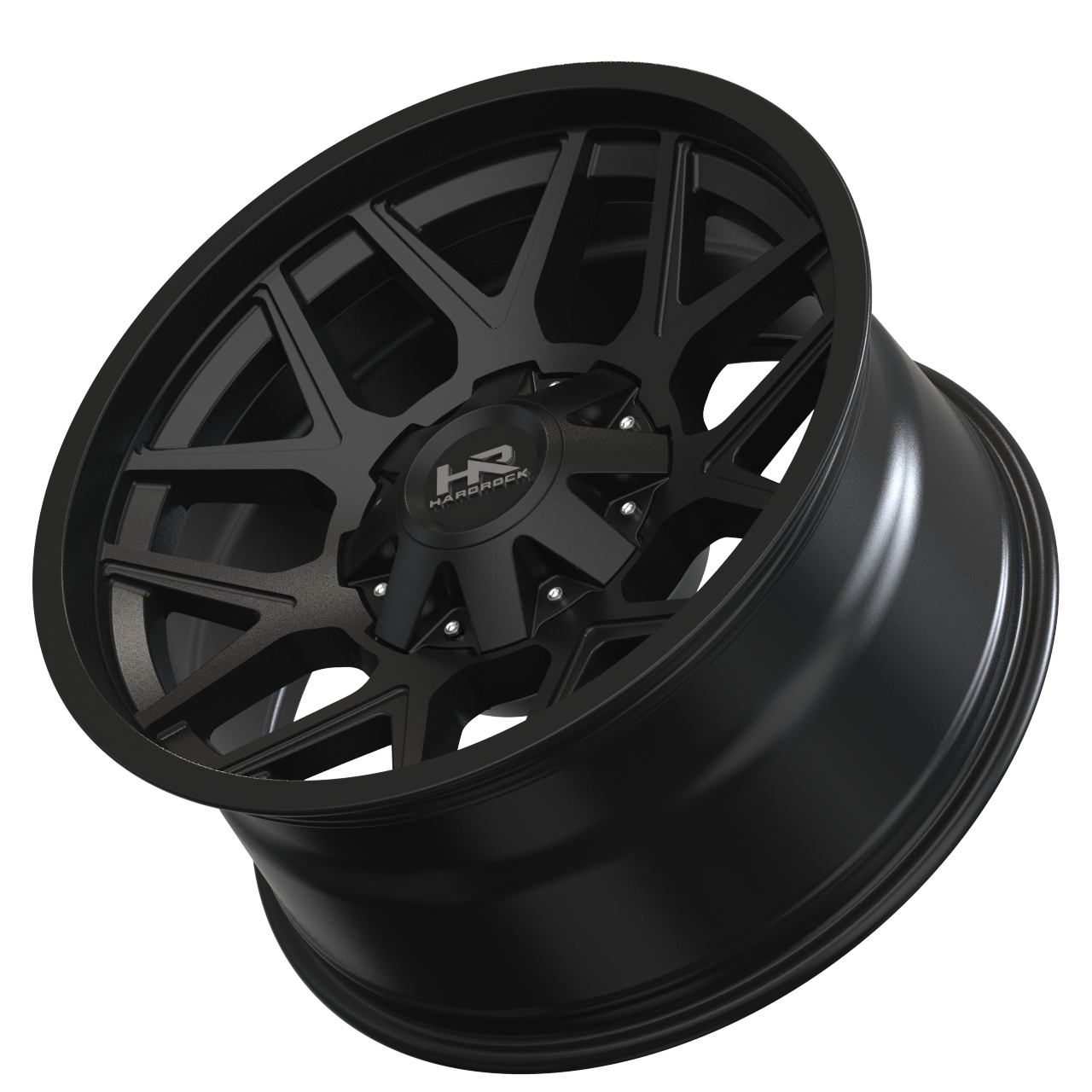 20x10 Hardrock H716 Rugged Gloss Black Wheel 6x5.5 Bolt Pattern -19mm Offset