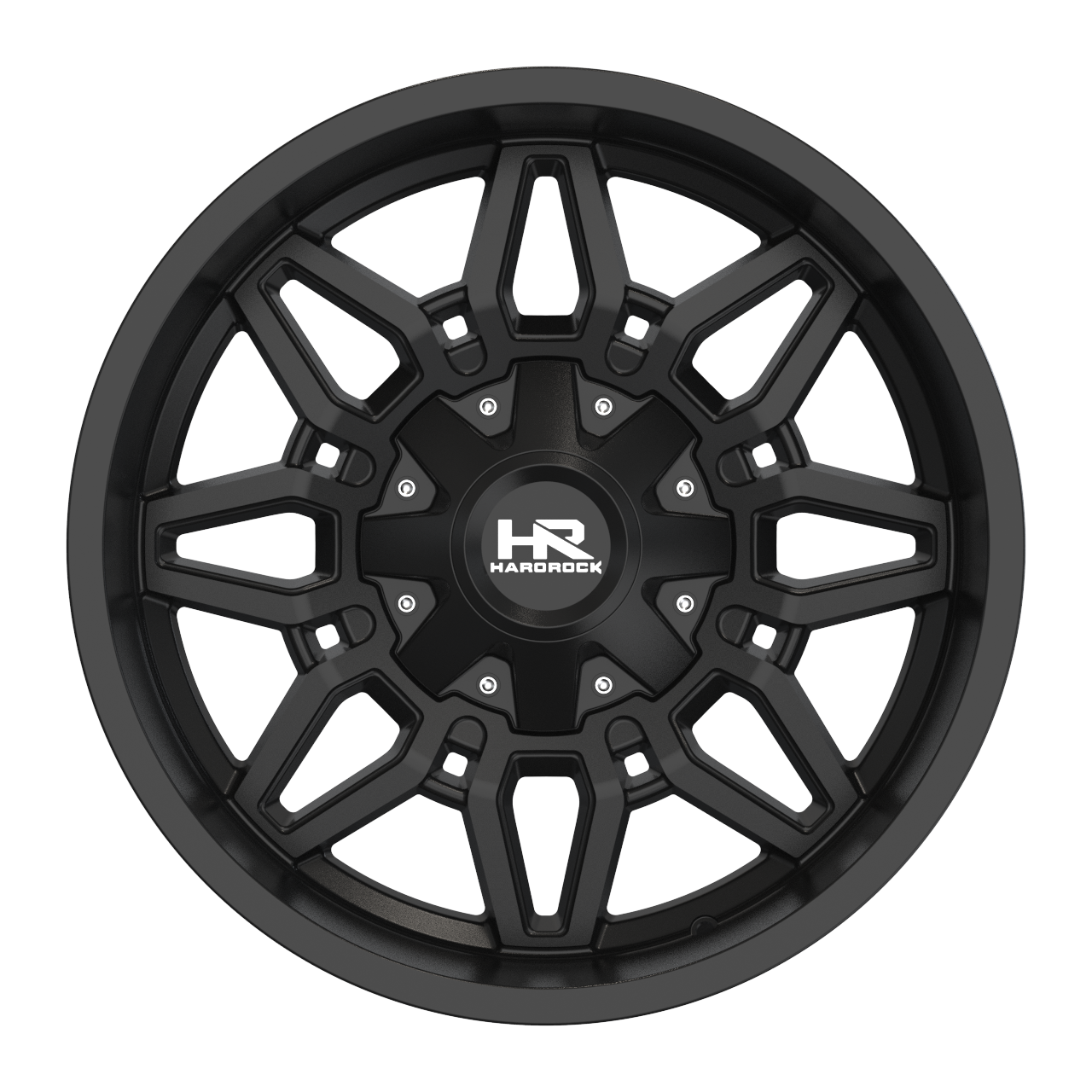 20x12 Hardrock H718 Striker Gloss Black Wheel 6x5.5 Bolt Pattern -51mm Offset