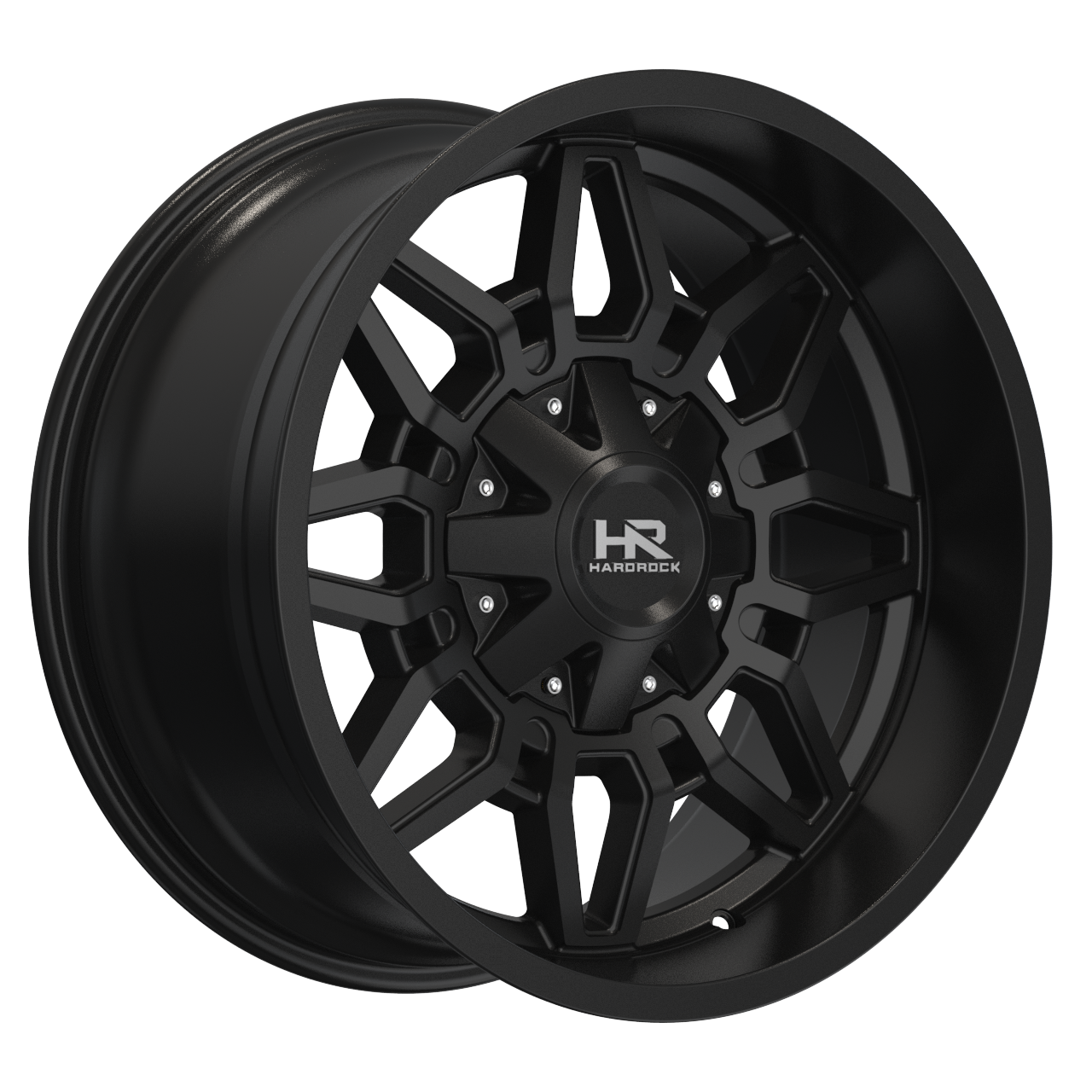 20x12 Hardrock H718 Striker Gloss Black Wheel 6x5.5 Bolt Pattern -51mm Offset