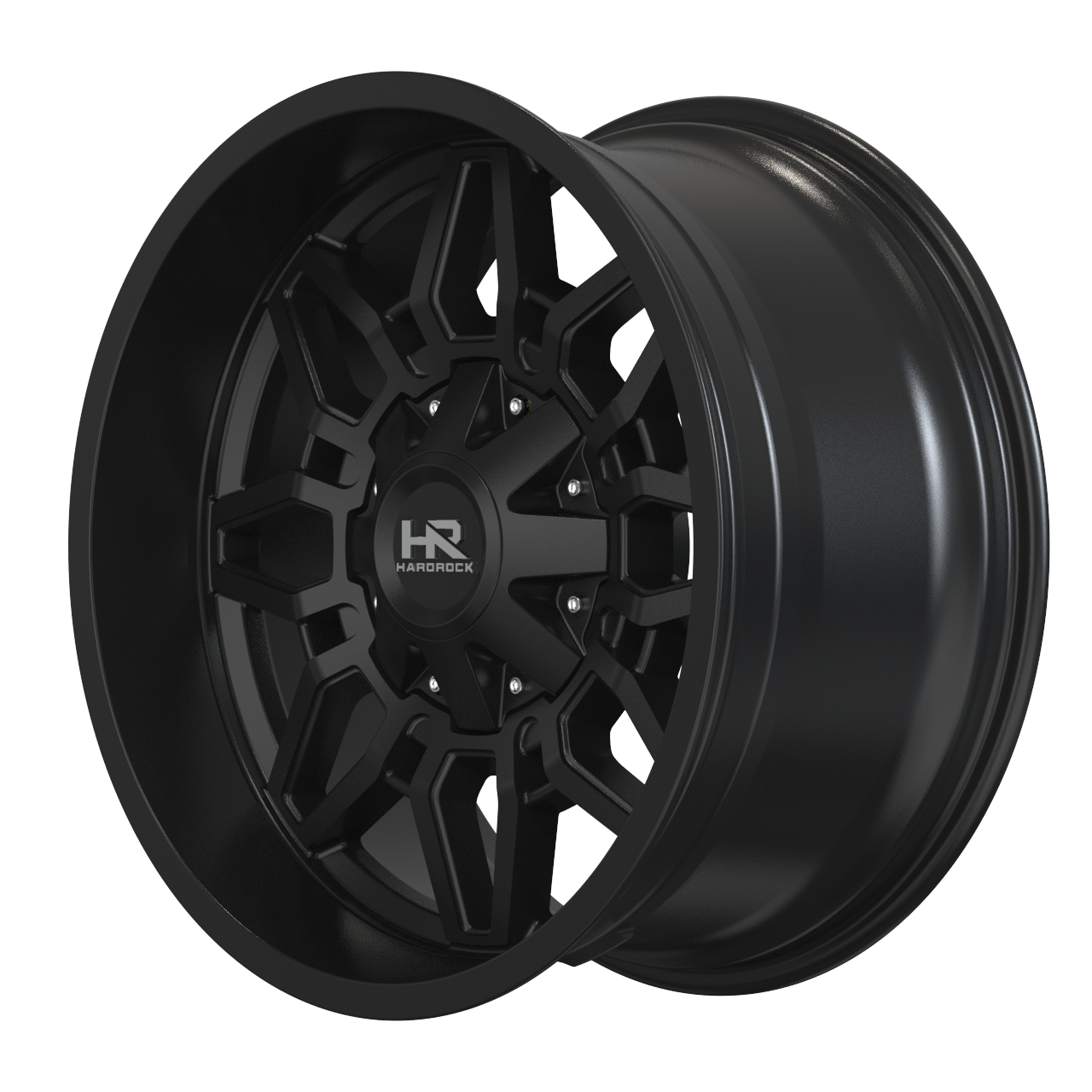 20x12 Hardrock H718 Striker Gloss Black Wheel 6x5.5 Bolt Pattern -51mm Offset