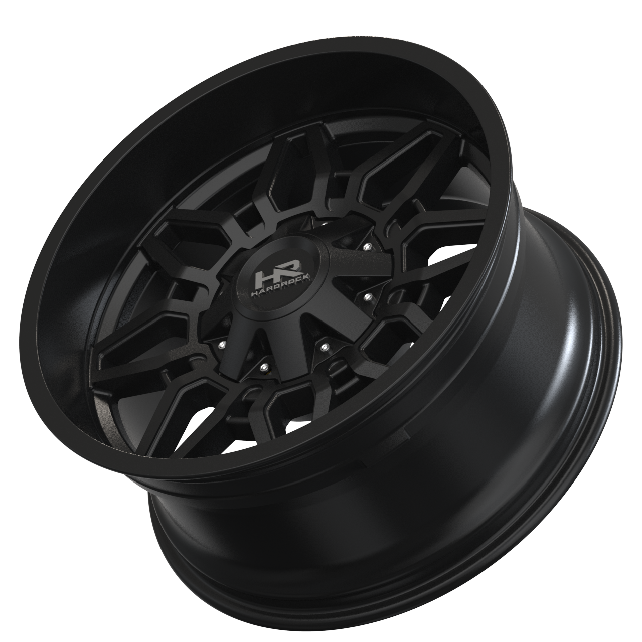 20x10 Hardrock H718 Striker Gloss Black Wheel 6x5.5 Bolt Pattern -19mm Offset
