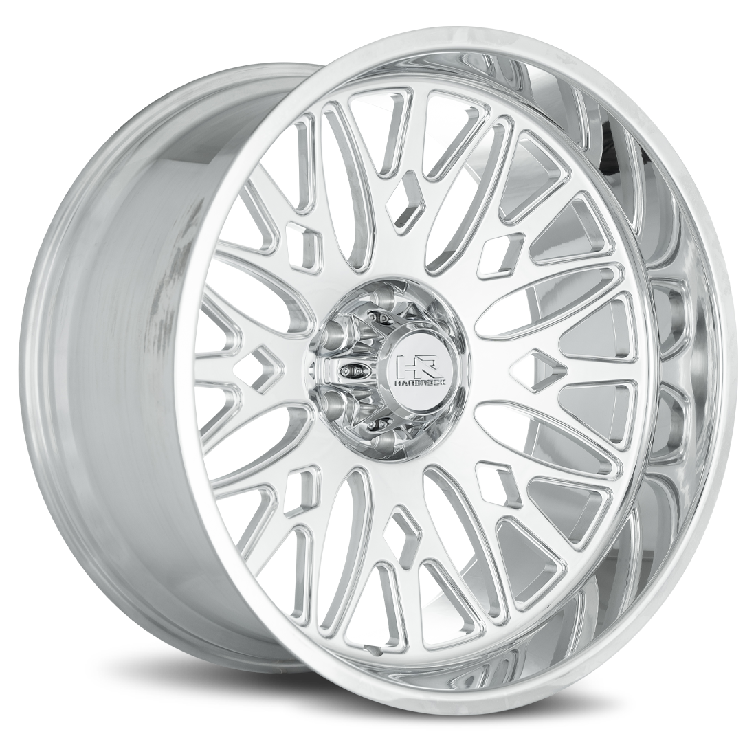 24x12 Hardrock Offroad H907 H907 Polished Wheel 6x5.5 Bolt Pattern -51mm Offset