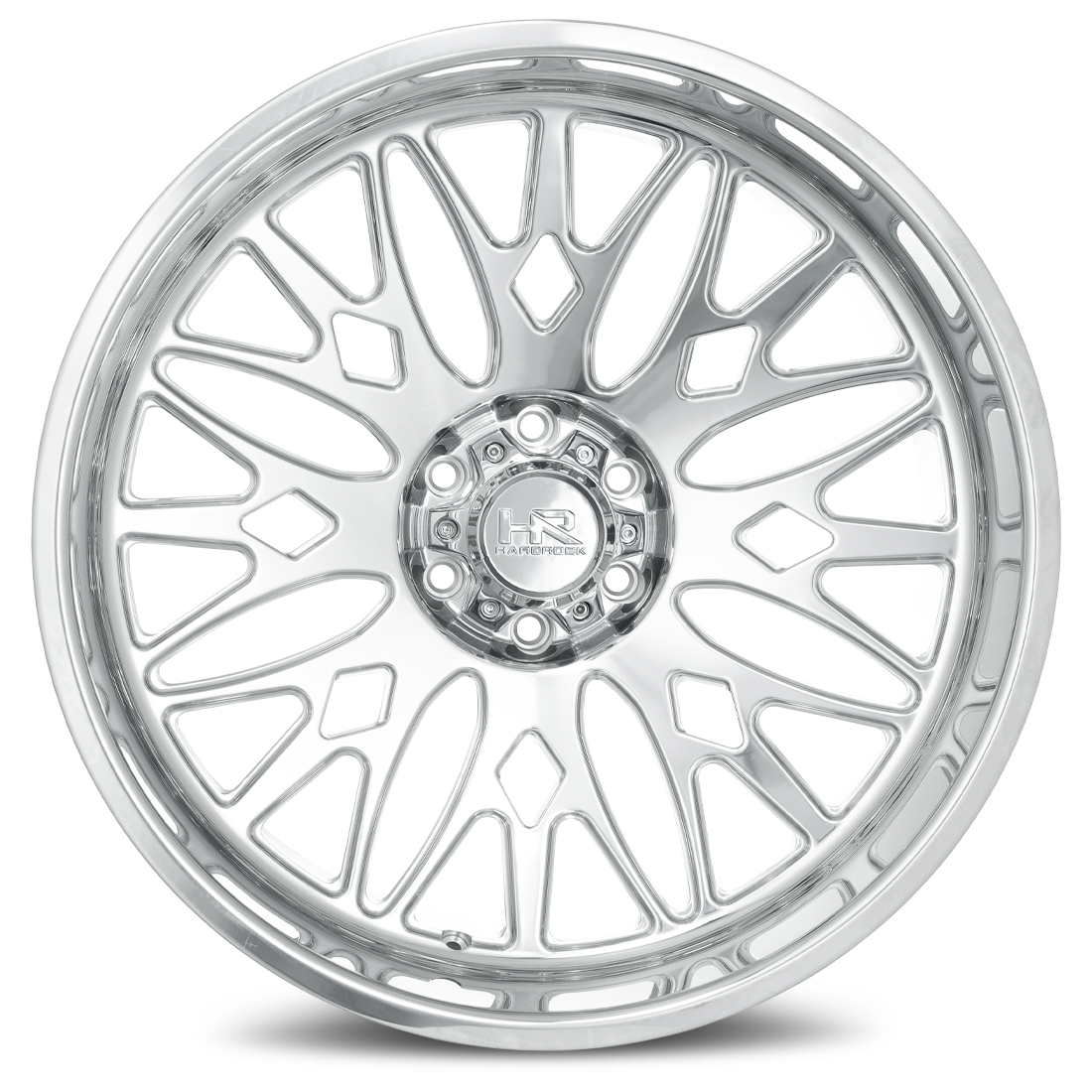 24x12 Hardrock Offroad H907 H907 Polished Wheel 6x5.5 Bolt Pattern -51mm Offset