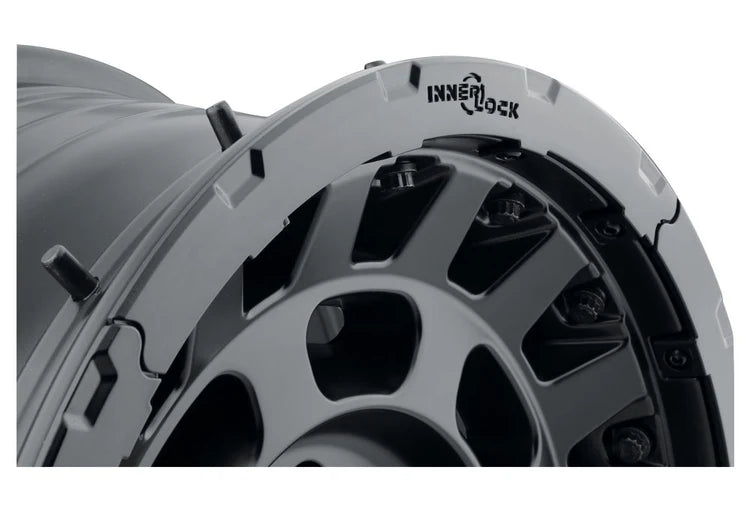 17x8.5 Icon Alloys Hammer Pro Satin Black Wheel 6x5.5 Bolt Pattern 25mm Offset