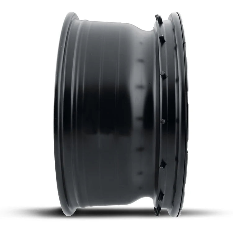 17x8.5 Icon Alloys Hammer Pro Satin Black Wheel 6x5.5 Bolt Pattern 25mm Offset