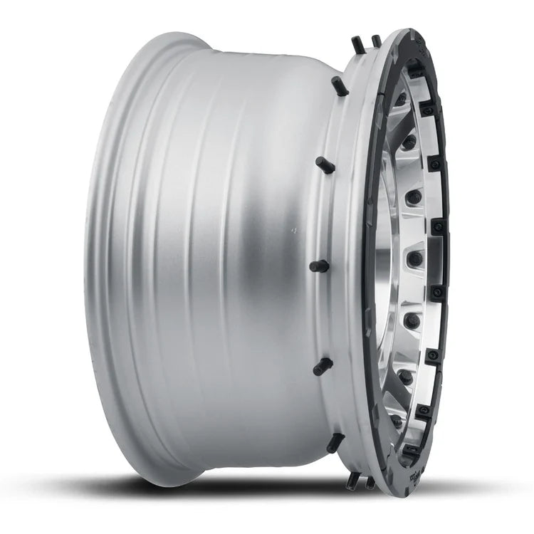 17x8.5 Icon Alloys Hammer Pro Silver Machined Wheel 6x5.5 Bolt Pattern 25mm Offset