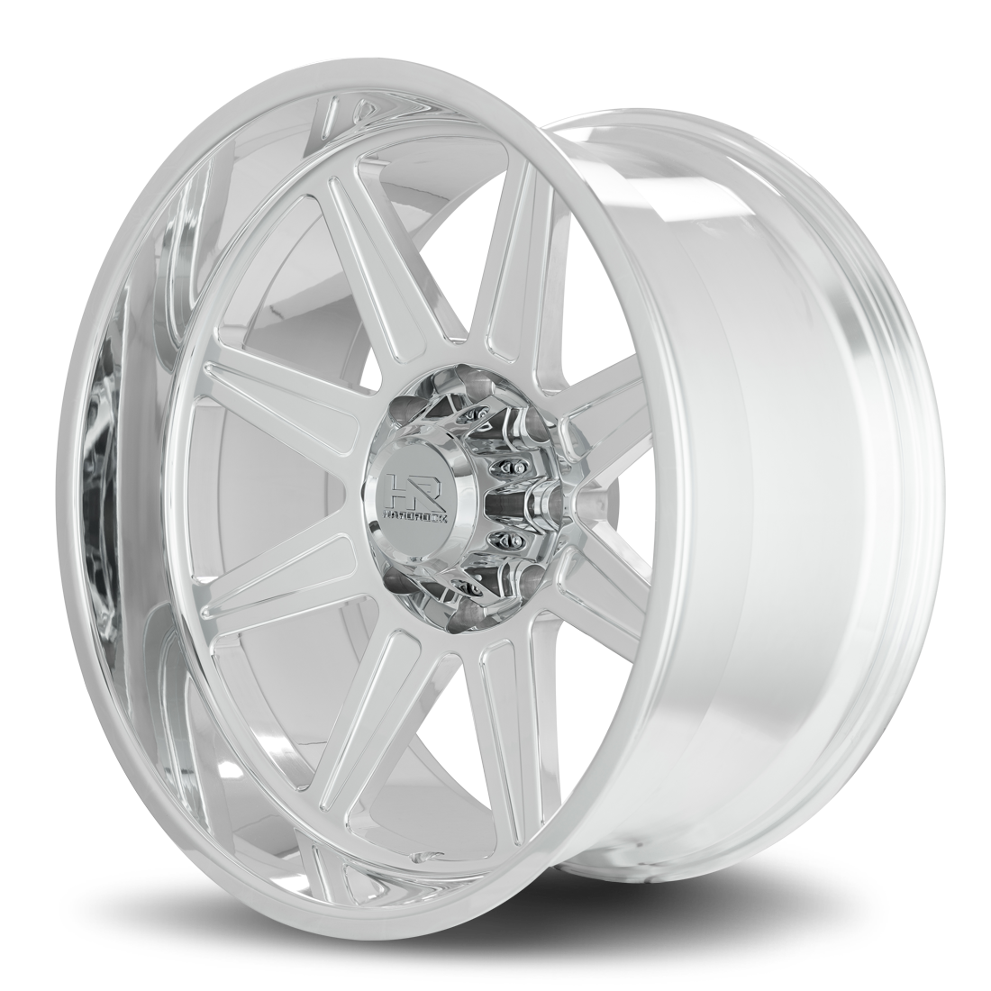24x12 Hardrock Offroad H906 H906 Polished Wheel 6x5.5 Bolt Pattern -51mm Offset