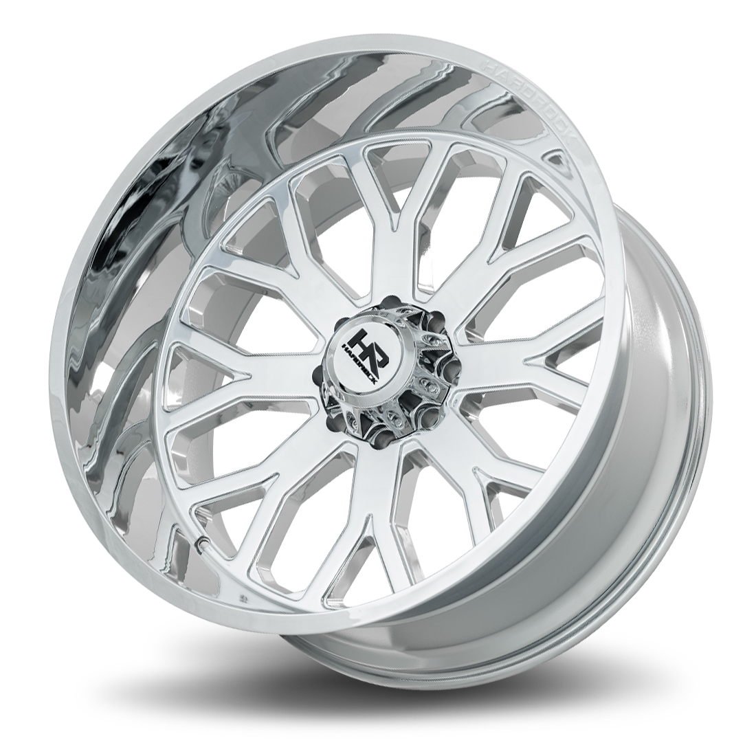 26x14 Hardrock H504 Slammer Chrome Wheel 6x5.5 Bolt Pattern -76mm Offset