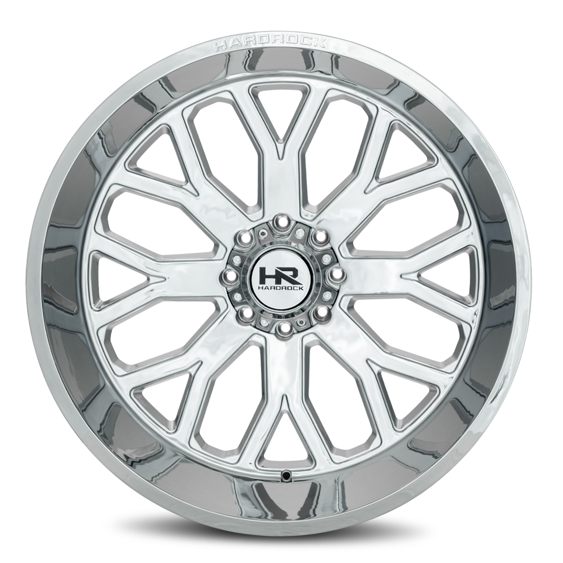 26x14 Hardrock H504 Slammer Chrome Wheel 6x5.5 Bolt Pattern -76mm Offset