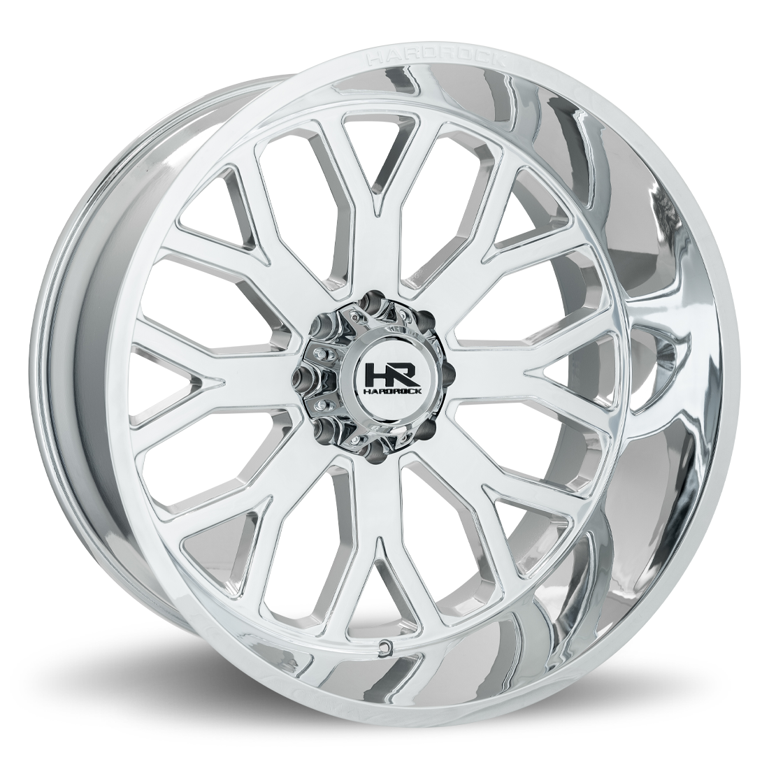 26x14 Hardrock H504 Slammer Chrome Wheel 6x5.5 Bolt Pattern -76mm Offset