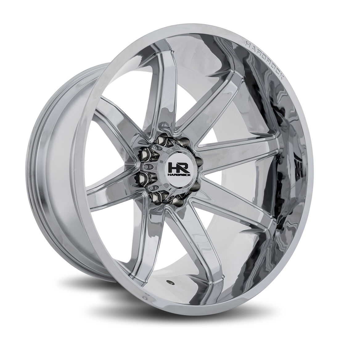 24x14 Hardrock H502 Painkiller Chrome Wheel 6x5.5 Bolt Pattern -76mm Offset