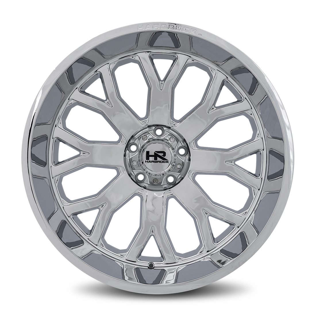 22x12 Hardrock H504 Slammer Chrome Wheel 6x5.5 Bolt Pattern -44mm Offset