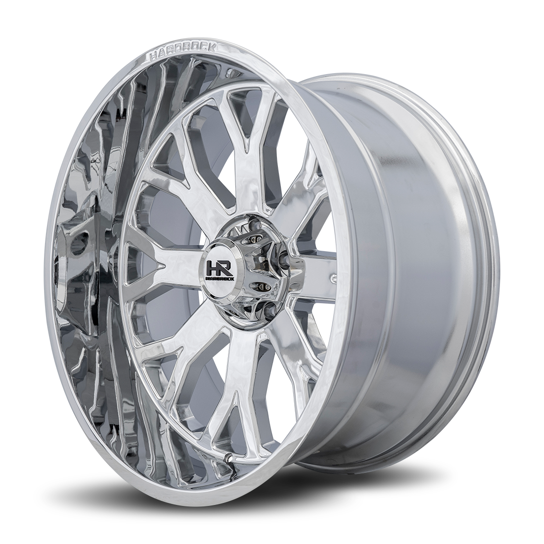 22x12 Hardrock H504 Slammer Chrome Wheel 6x5.5 Bolt Pattern -44mm Offset